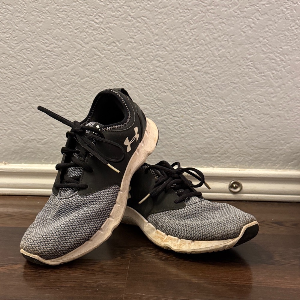 Under Armour Black and Gray Athletic Shoes